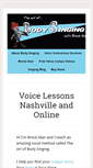 Mobile Screenshot of bodysinging.com