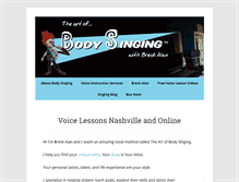 Tablet Screenshot of bodysinging.com
